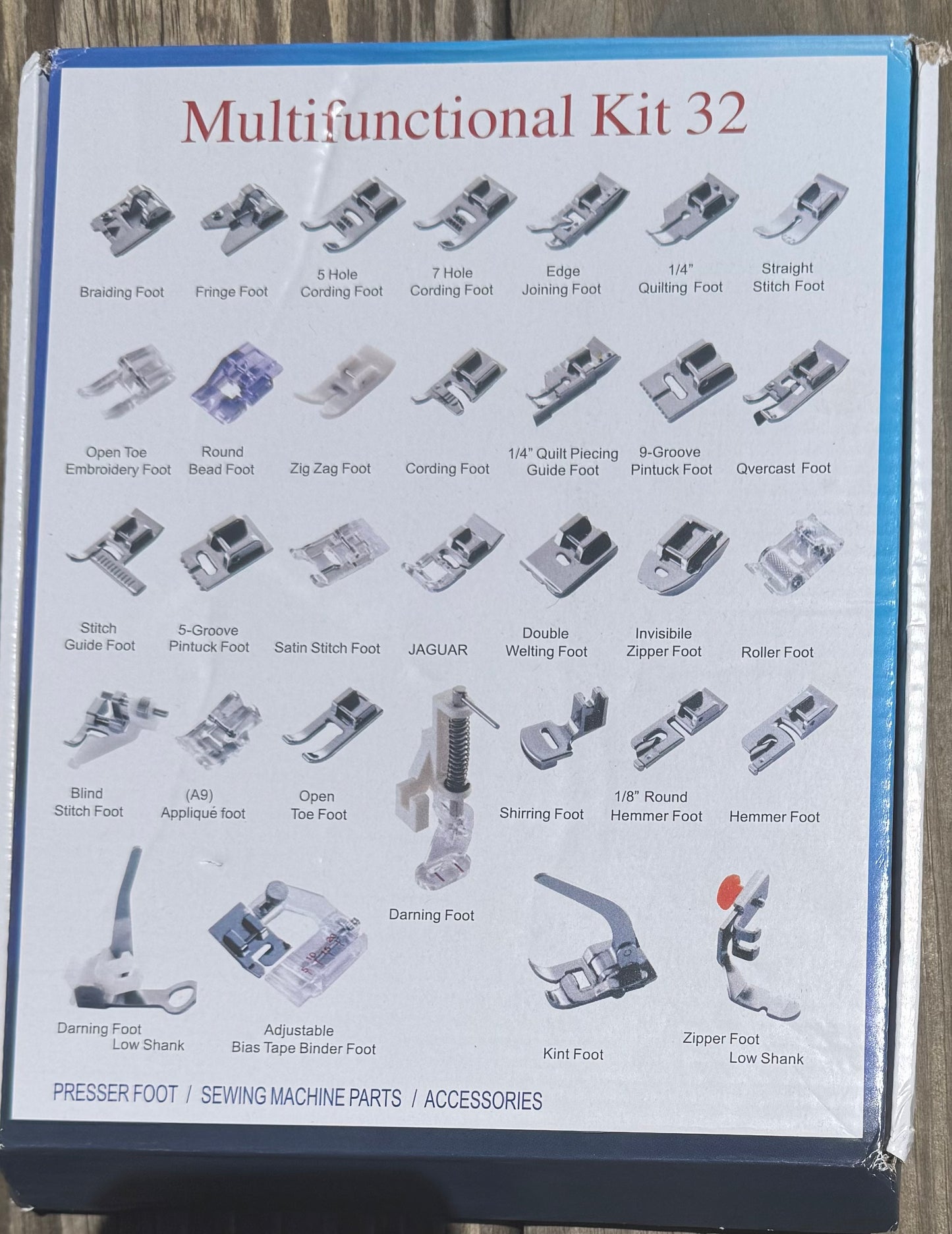 Sewing Presser Foot Set - 32 Piece